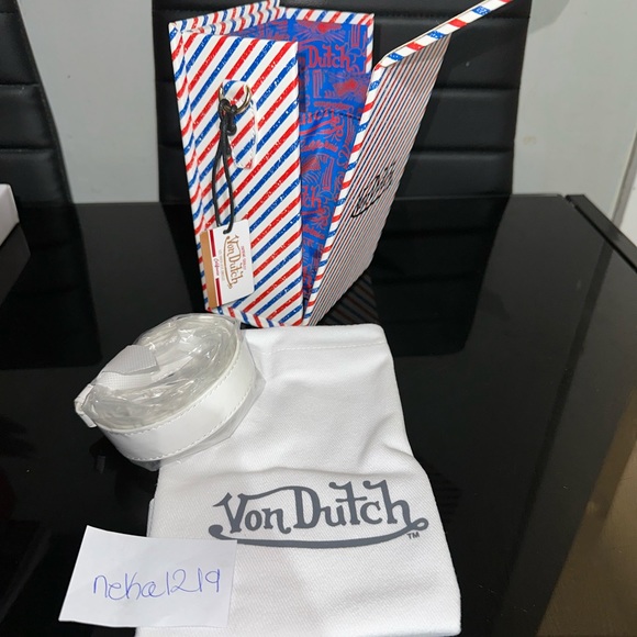 Von Dutch Unisex Magnetic Crossbody Vertical Box Bag - Picture 3 of 8